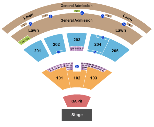 Fiddler's Green Amphitheatre Keith Urban Seating Chart